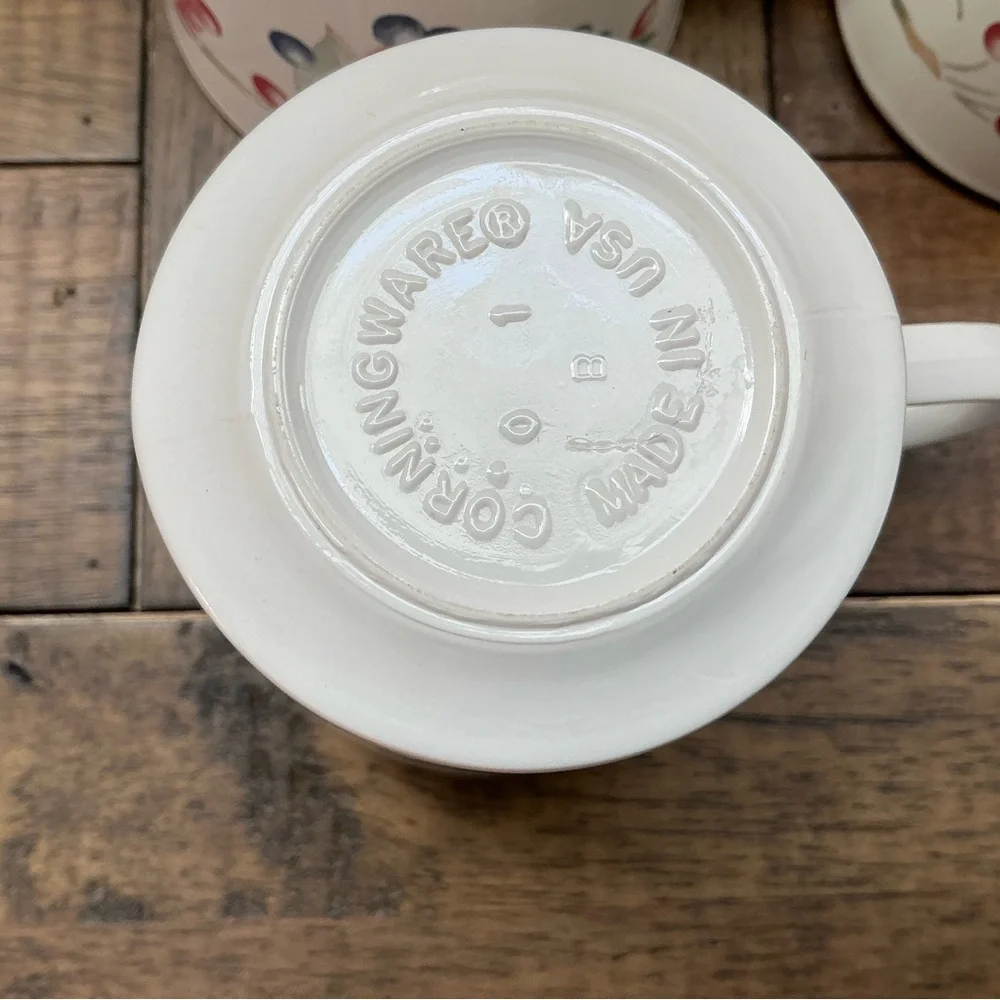 Vintage Corelle Abundance Coffee Mugs Set of 6